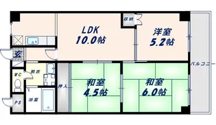 オリエントマンション【6階】の間取り