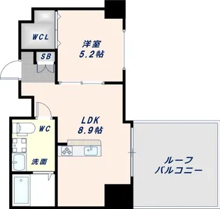 ヴァローレ布施【5階】の間取り