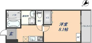 ベルドミール末広七番館【3階】の間取り
