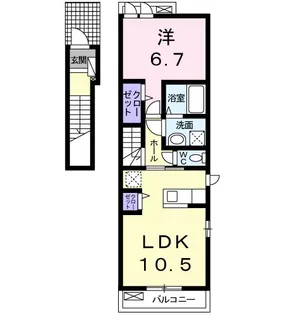 優和館【201号室】の間取り