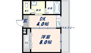 コーポフェルメール【2階】の間取り