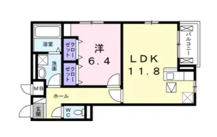 大阪府東大阪市岸田堂西2丁目【アパート】の間取り