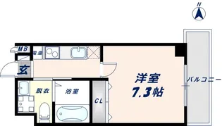 大阪府大阪市生野区新今里2丁目【マンション】の間取り