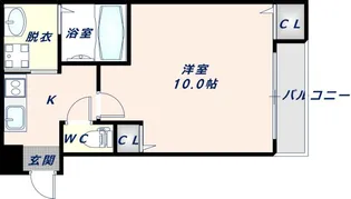 フジパレスJR長瀬【1階】の間取り