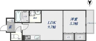 クリエオーレ角田【2階】の間取り