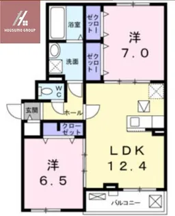 アルカンシエル ヌーモ【1階】の間取り