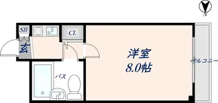 PALMIZIO花園 Ⅰ【306号室】の間取り
