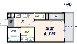 大阪府東大阪市永和3丁目【アパート】の間取り