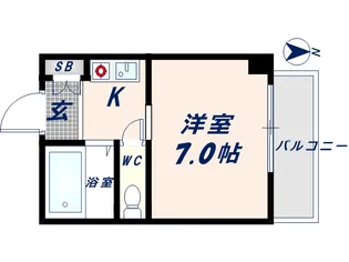 大阪府東大阪市小若江3丁目【マンション】の間取り