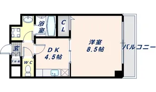 大阪府東大阪市長栄寺【マンション】の間取り