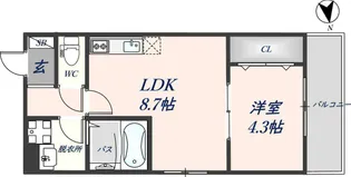 Mark Villa Oihara【3階】の間取り