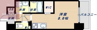 Shining江坂離宮【5階】の間取り