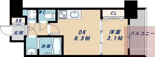 アドバンス江坂ラシュレ【10階】の間取り