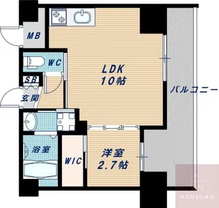 アドバンス江坂ラシュレ【7階】の間取り