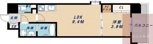 スプランディッド江坂DUE【4階】の間取り