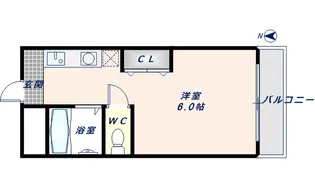 1Kの間取り画像