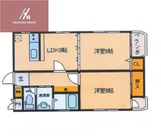 ヴィランディ【4階】の間取り