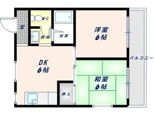 コーポカロッサ【201号室】の間取り