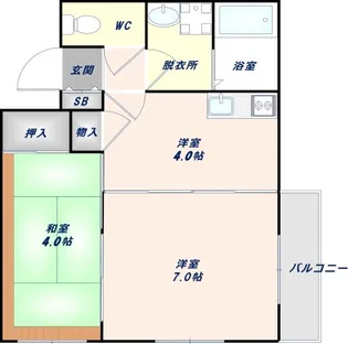 レジェンド長瀬【302号室】の間取り