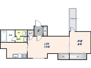 ドルフ今里駅前【7階】の間取り