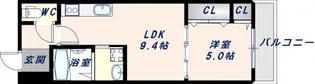 フジパレス中央長田【1階】の間取り