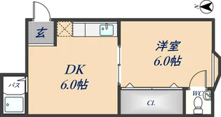 ハイツ石村【2階】の間取り