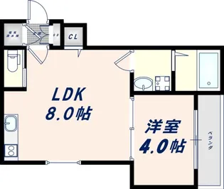 F asecia Medeia【3階】の間取り