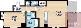 ベルファース緑地公園【701号室】の間取り