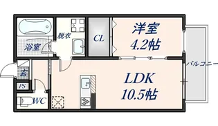 エマイユ鴻池【2階】の間取り