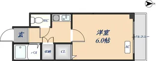 リバーハウス【2E号室】の間取り