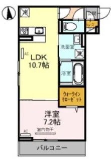 VierCasa D棟【202号室】の間取り
