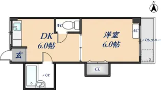 ル・メルシュ【3階】の間取り