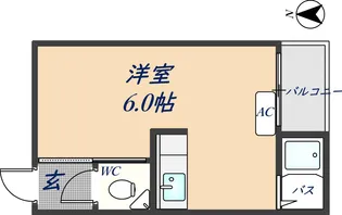 阪口マンション【103号室】の間取り