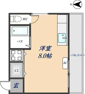阪口マンション【305号室】の間取り