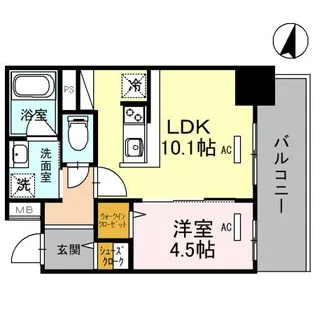 ジョワイユ新大阪【3階】の間取り
