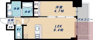 プレサンス新大阪ジェイズ【5階】の間取り