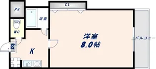 エクセル近大前【405号室】の間取り