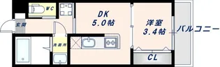 REGIES近大SouthⅡ【2階】の間取り
