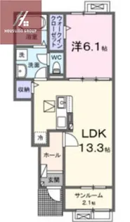 フェリス・ストリームⅡ【1階】の間取り