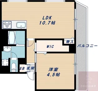 豊中メゾン桃山台一号棟【5階】の間取り