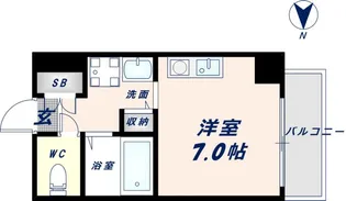 パークモダン高井田【408号室】の間取り