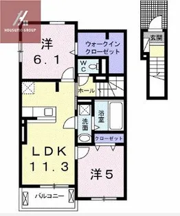 サンリットTF【203号室】の間取り