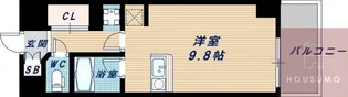 THE MUTUAL 江坂【9階】の間取り