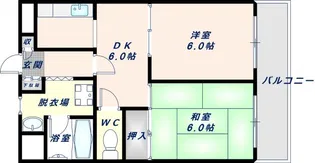 リバーライズ足代【5階】の間取り
