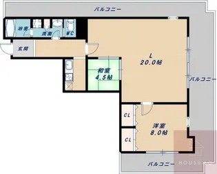 フローラルセントランド【7階】の間取り