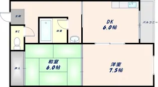 ジョイマンション【5階】の間取り