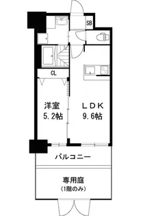 ディームス江坂【10階】の間取り