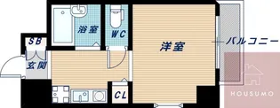 シャネル新大阪【7階】の間取り
