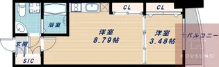 URBAN FLATS江坂【12階】の間取り