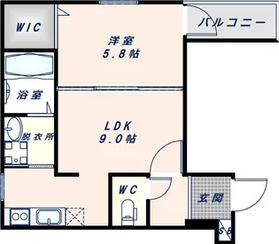 フジパレス高井田本通【303号室】の間取り